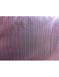 Tejido patchwork marron raya