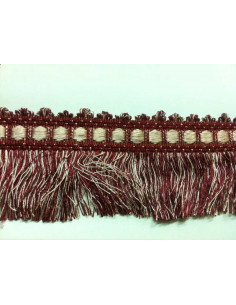 Fleco bicolor con pasamaneria