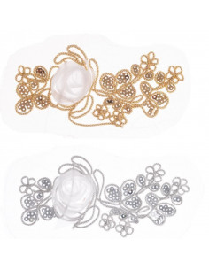 Aplique cordon lentejuela 47995