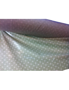 Tejido popelin verde patchwork
