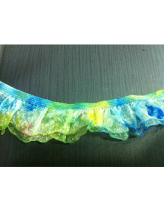 Blonda azul con goma