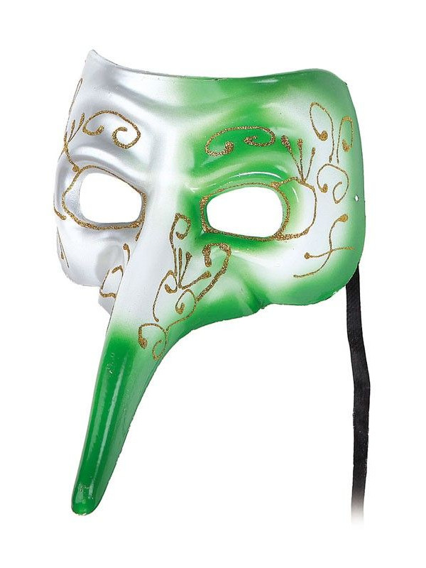 Antifaz veneciano narigudo bicolor