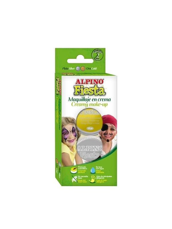 Maquillaje en crema metalizada