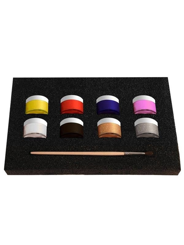 Conjunto maquillaje líquido 8 colores