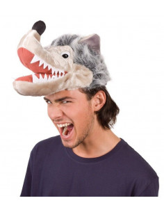 Sombrero cabeza animal lobo