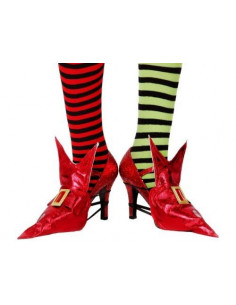 Cubrezapatos bruja rojo