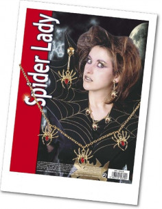 Collar y pendiente con arañas