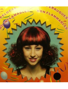 Peluca melena rizada