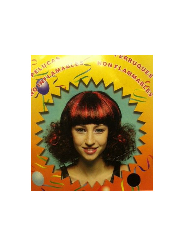 Peluca melena rizada