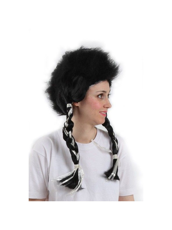 Peluca con cresta y trenzas