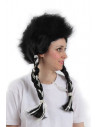 Peluca con cresta y trenzas