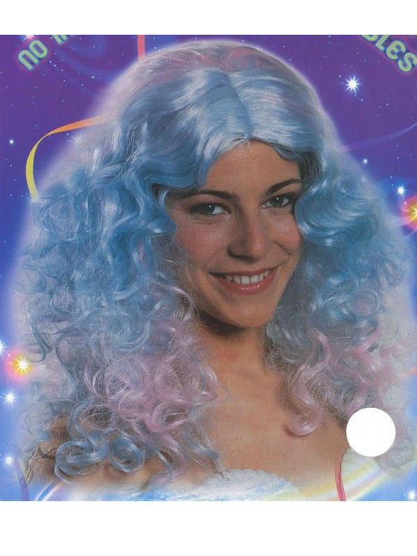 Peluca de melena rizada