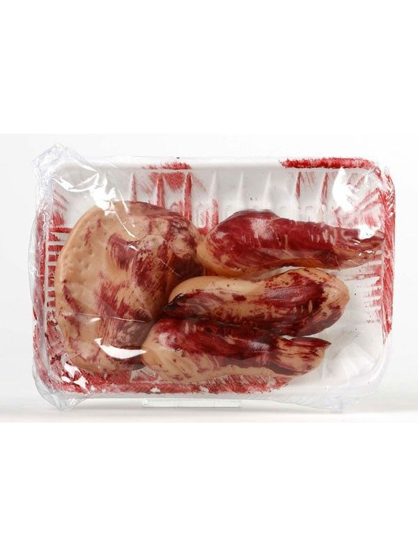 Bandeja dedos y nariz terror