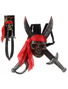 Espadas y cinturón calavera