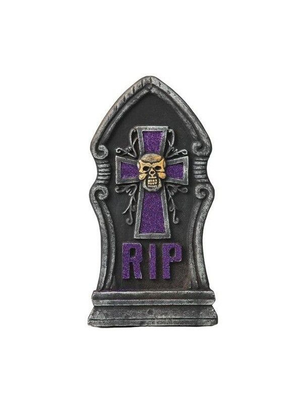 Lápida cruz calavera