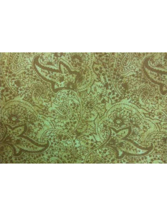 Tejido adamascado mostaza