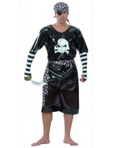 Disfraz pirata malvado adulto