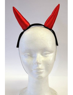 Diadema de diablo tela