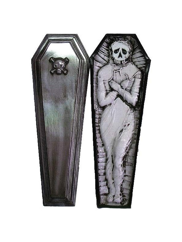 Ataud con muerto Halloween