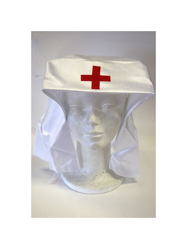 Cofia de enfermera con velo