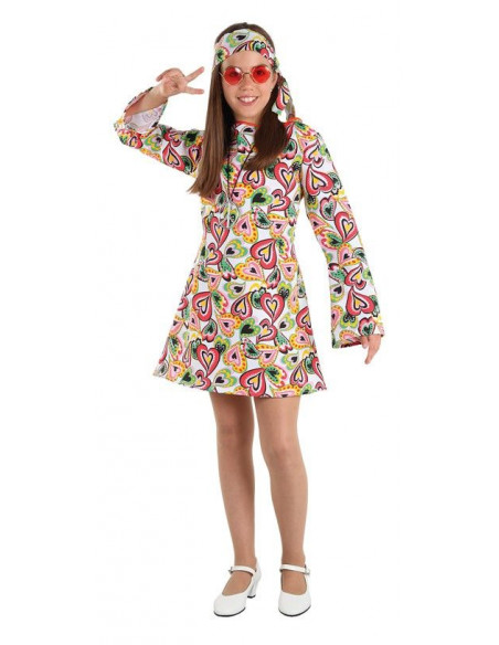 Disfraz hippie niña