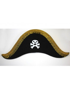 Sombrero capitán pirata calavera