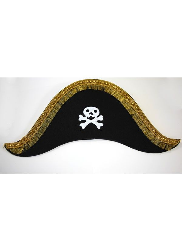 Sombrero capitán pirata calavera