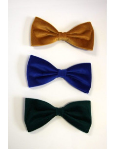 Pajarita de terciopelo