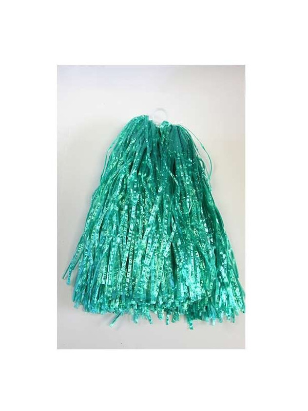 Pompones verdes con anilla