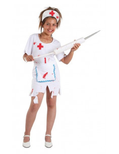 Disfraz enfermera halloween niña