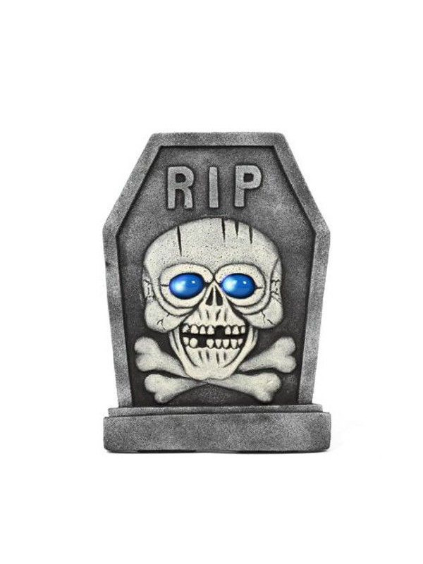 Tumba calavera ojos azules