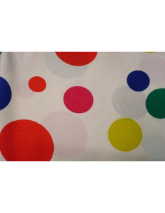 Tejido strech estampado topos