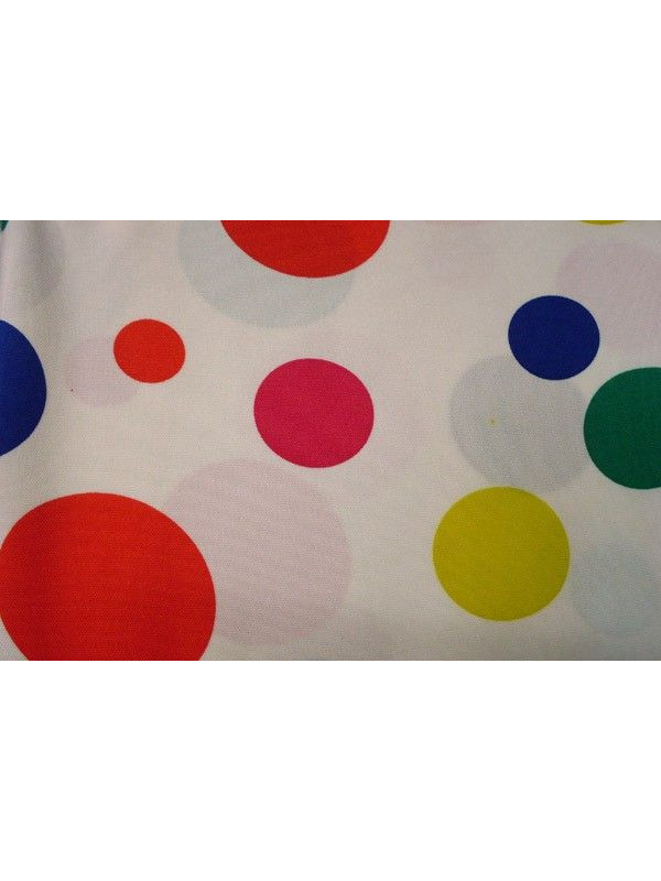 Tejido strech estampado topos