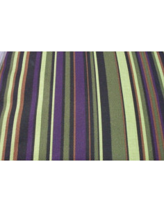 Tejido algodón raya verde