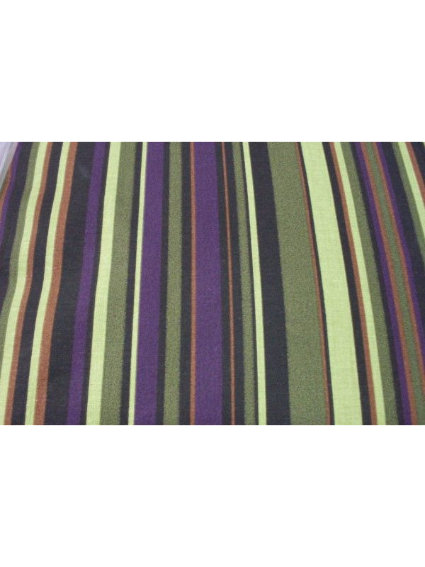 Tejido algodón raya verde