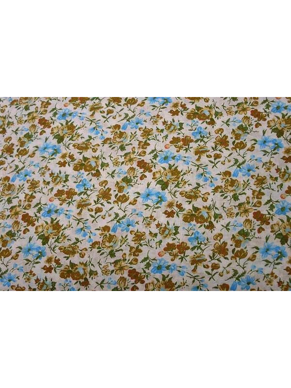 Tejido estampado flores