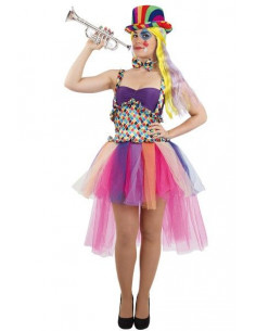 Disfraz payasa arlequín