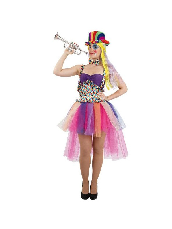 Disfraz payasa arlequín