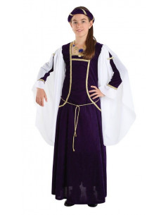 Disfraz reina medieval niña