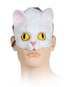 Antifaz gato blanco