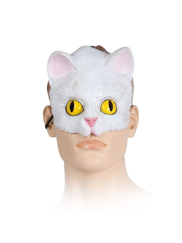 Antifaz gato blanco