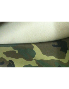 Tejido loneta estampado camuflaje