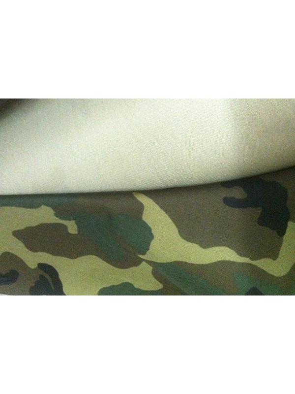 Tejido loneta estampado camuflaje