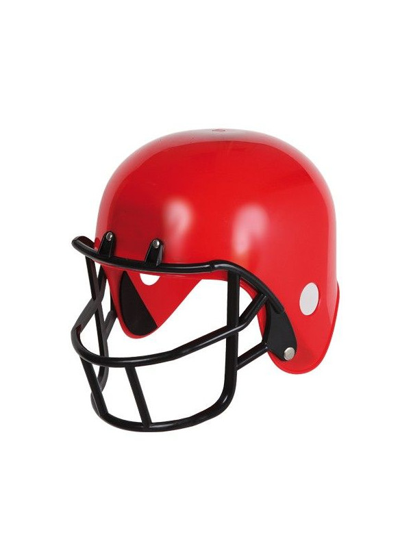 Casco de rugby rojo