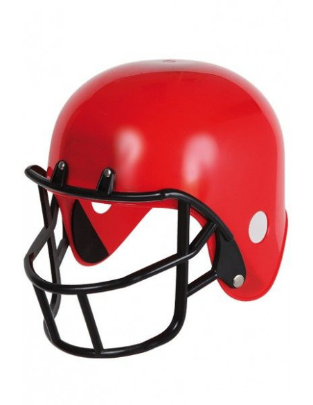 Casco de rugby rojo