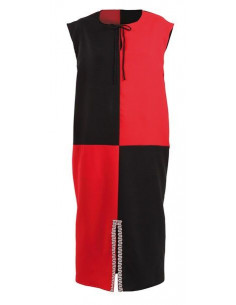 Sobrevesta medieval roja y negra