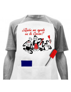 Delantal '¿Quién me ayuda en la cocina?'