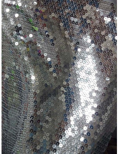 Tejido de lentejuela cosida