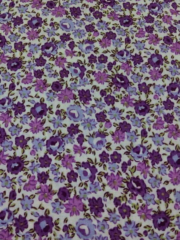 Tejido popelín riviera flor pequeña