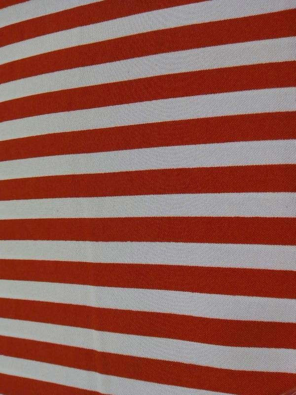Tejido strech raya roja